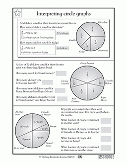 5th Grade Circle Graph Worksheet