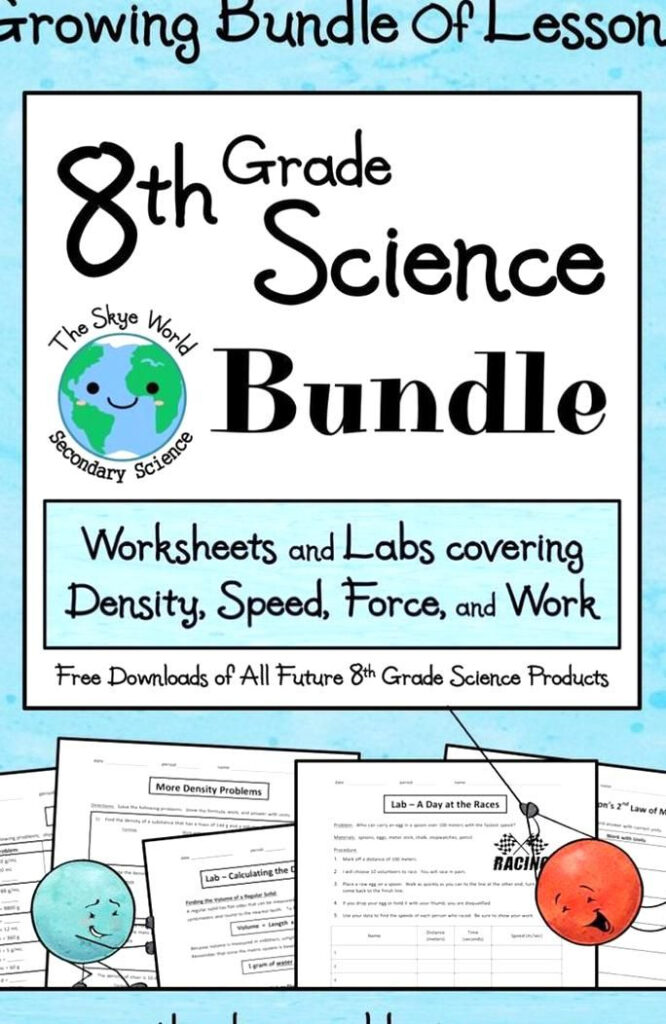 8th Grade Science Worksheets