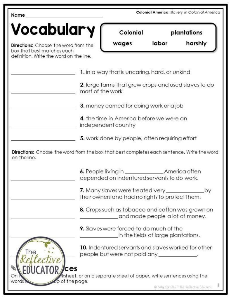 9th Grade Social Studies Worksheets