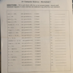 A Computer Science Arrays Worksheet 3 Answers Scienceworksheets