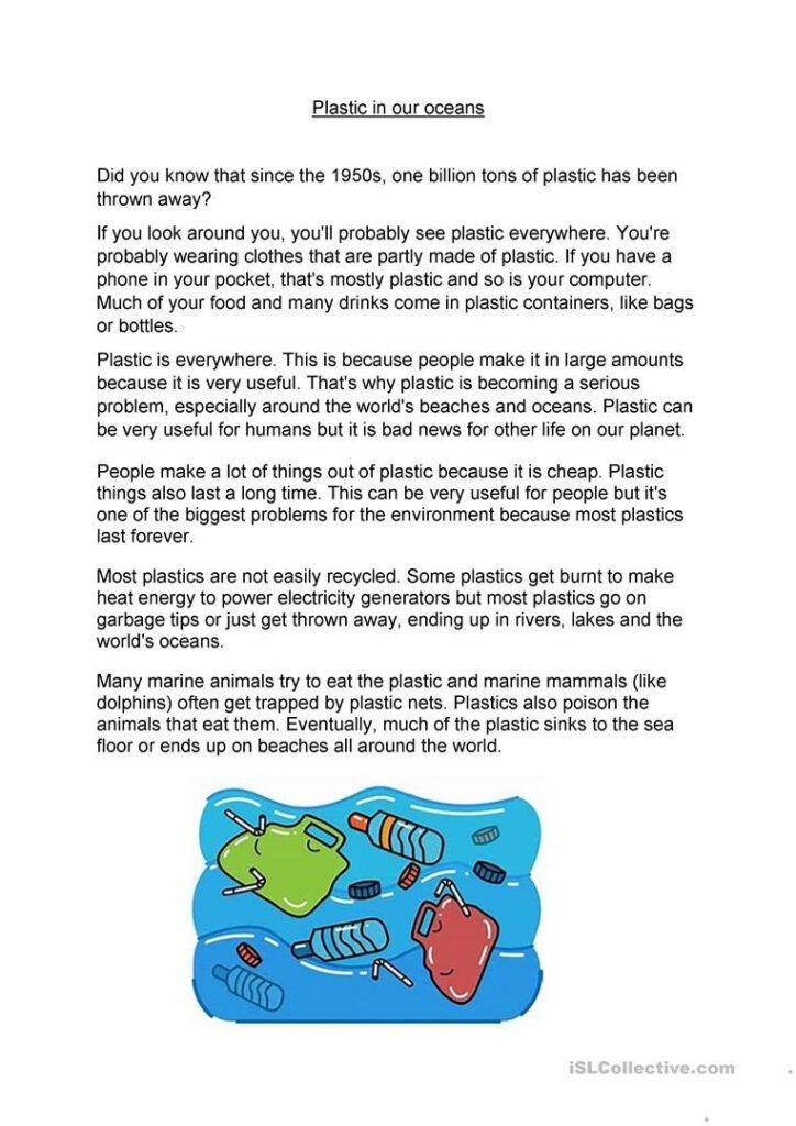 A Plastic Ocean Worksheet Answers