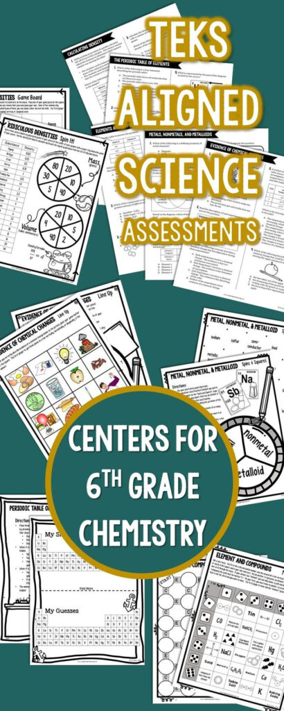 An Image Of The 6th Grade Science Worksheet With Text That Reads Teks 