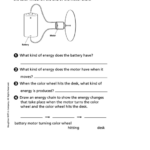 Batteries And Motors Physics Worksheet Printable Pdf Download