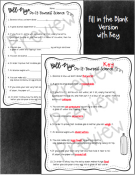 Bill Nye Do It Yourself Science Worksheet Answers Ks2 Maths Worksheets