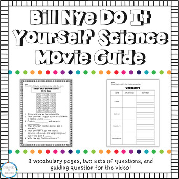 Bill Nye Do It Yourself Science Worksheet Answers Ks2 Maths Worksheets