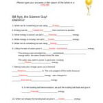 Bill Nye The Science Guy Energy Worksheet Answers