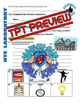 Bill Nye The Science Guy Simple Machines Worksheet Answer Ke