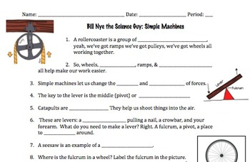 Bill Nye The Science Guy Simple Machines Worksheets Answers