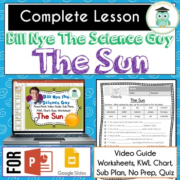 Bill Nye The Science Guy THE SUN Video Guide Quiz Worksheets TpT