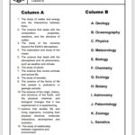 Branches Of Science Matching Worksheet EnglishBix