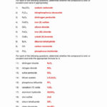 Covalent Bonding Worksheet With Answers