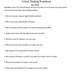 Critical Thinking Worksheets Pdf Fill And Sign Printable Template Online