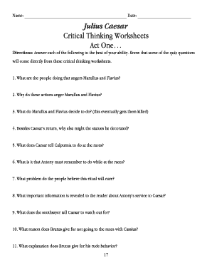 Critical Thinking Worksheets Pdf Fill And Sign Printable Template Online