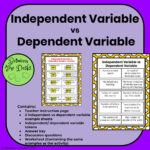 Dependent And Independent Variables Worksheets