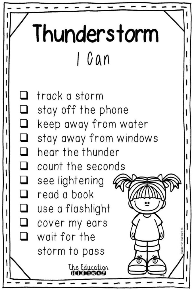 Earth Science Thunderstorms Worksheet