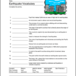 Earthquake Worksheets For Kids