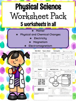  EDITABLE 5th Grade Physical Science Worksheets By Teach In The Peach