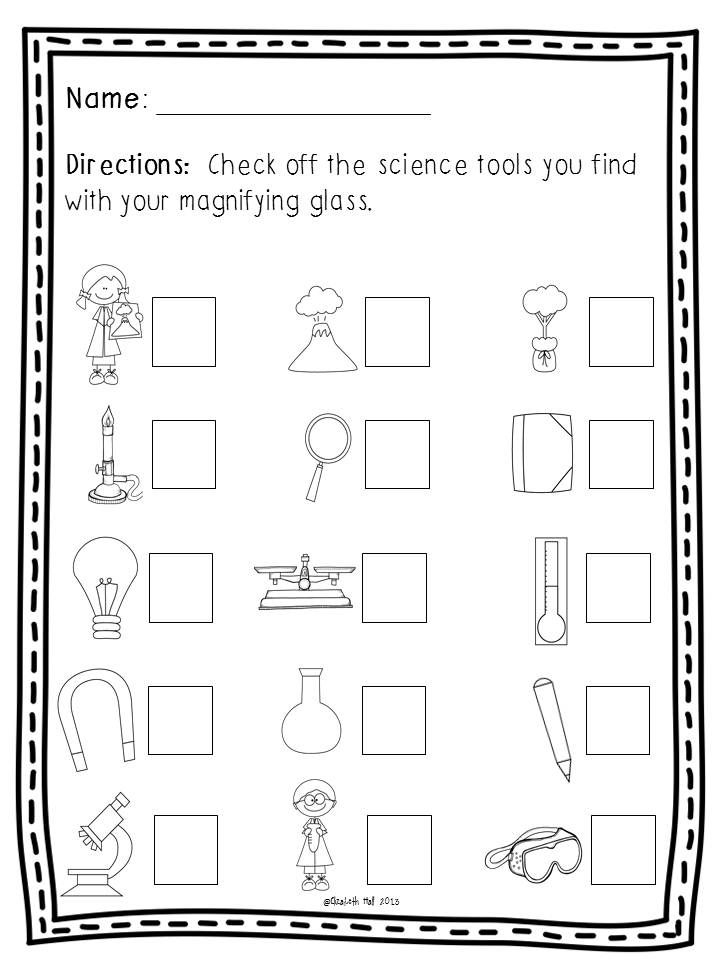 First Grade Science Tools Worksheet Scienceworksheets