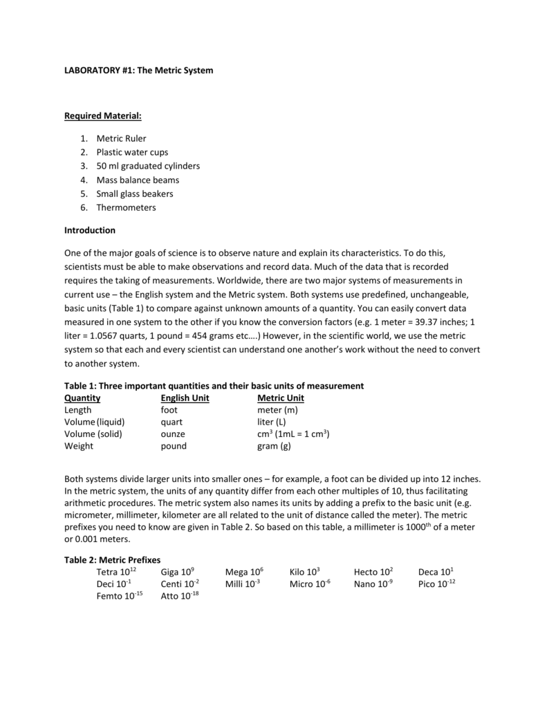 Forensic Science Worksheet Metrics And Measurement Answers Key 