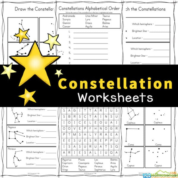 FREE FREE Printable Constellation Worksheets Pdf For Kids For Kids