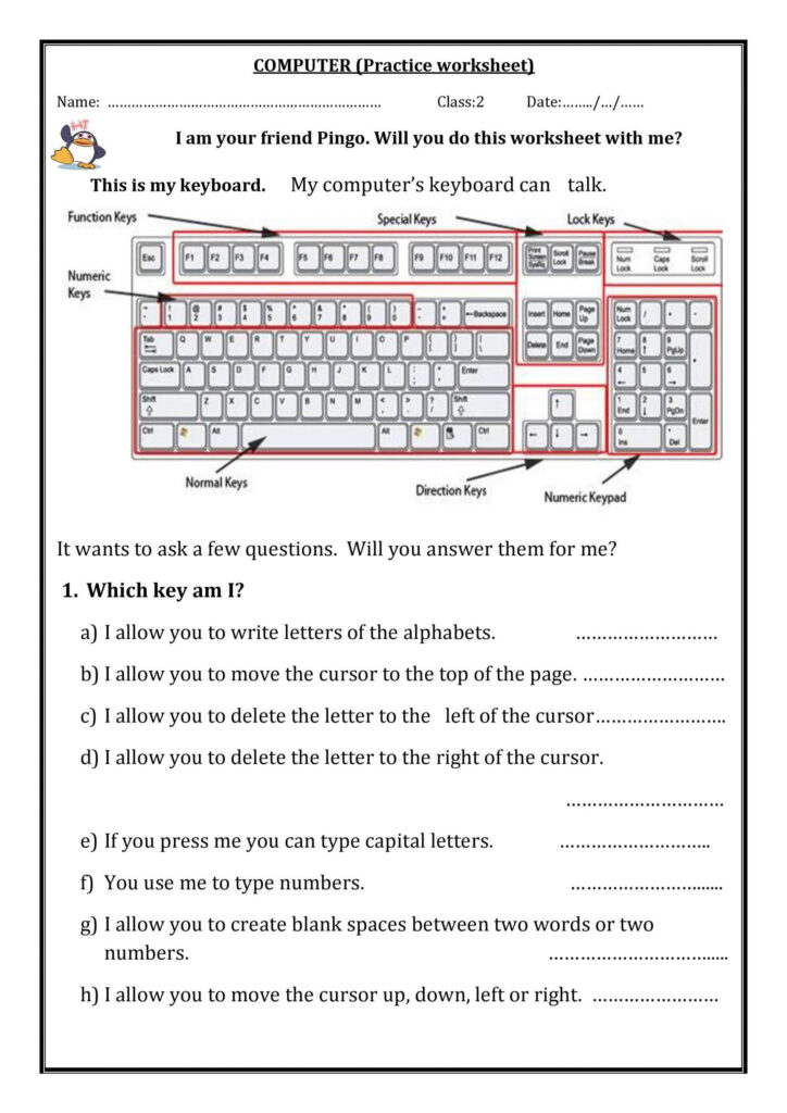 Free Printable Computer Science Worksheets