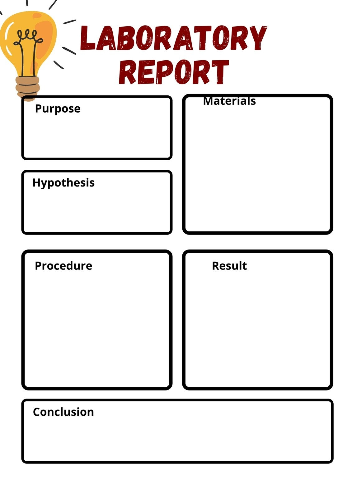 Free Printable Science Experiment Template Printables Template Free