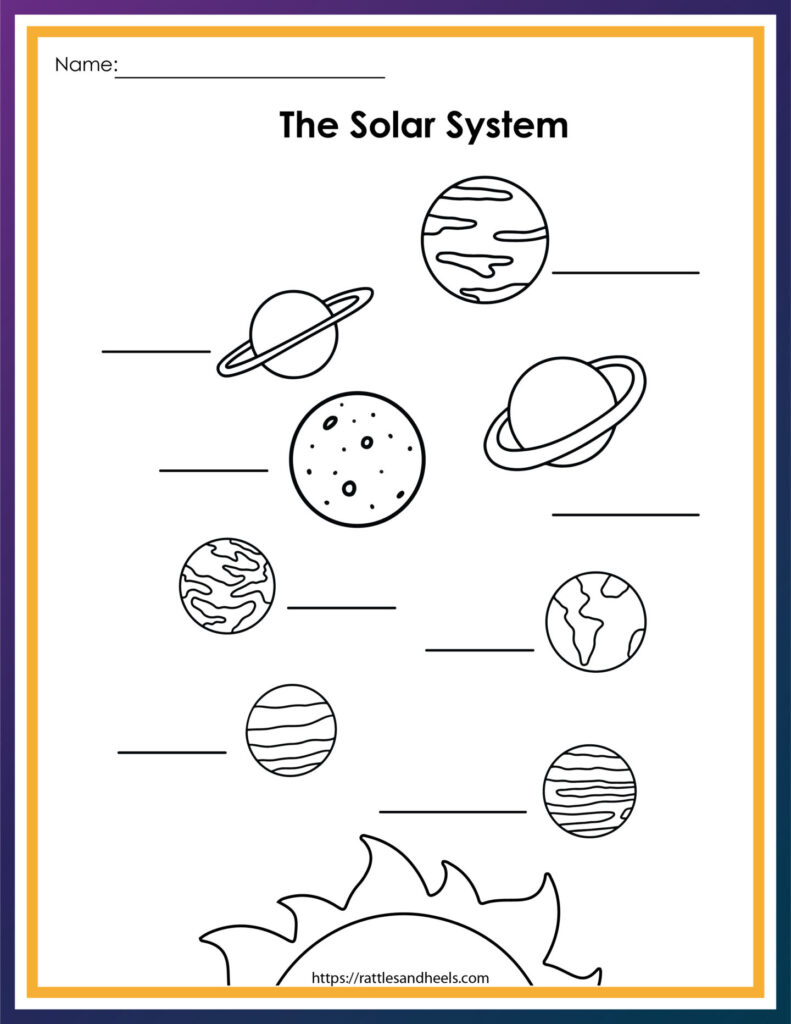 Free Solar System Worksheets For Kids Adanna Dill