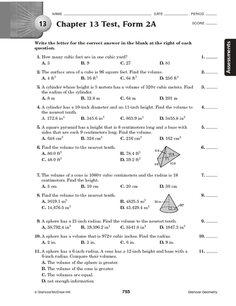 Glencoe Science Worksheets