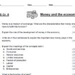 Gr 8 EMS Money And The Economy Worksheet Class Test Teacha