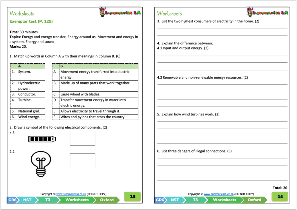 Grade 6 Natural Sciences Technology Term 3 NST Oxford 