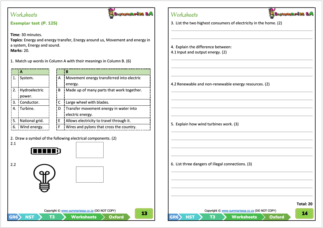 Grade 6 Natural Sciences Technology Term 3 NST Oxford