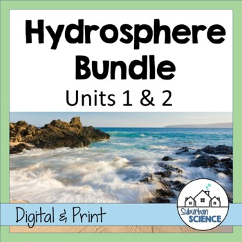 Hydrosphere Bundle Notes Lessons Worksheets Lab Activities