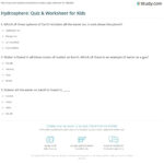 Hydrosphere Quiz Worksheet For Kids Study