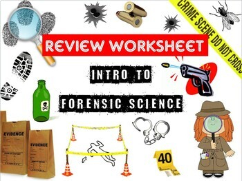 Intro To Forensic Science Review Worksheet And Answer Key TpT