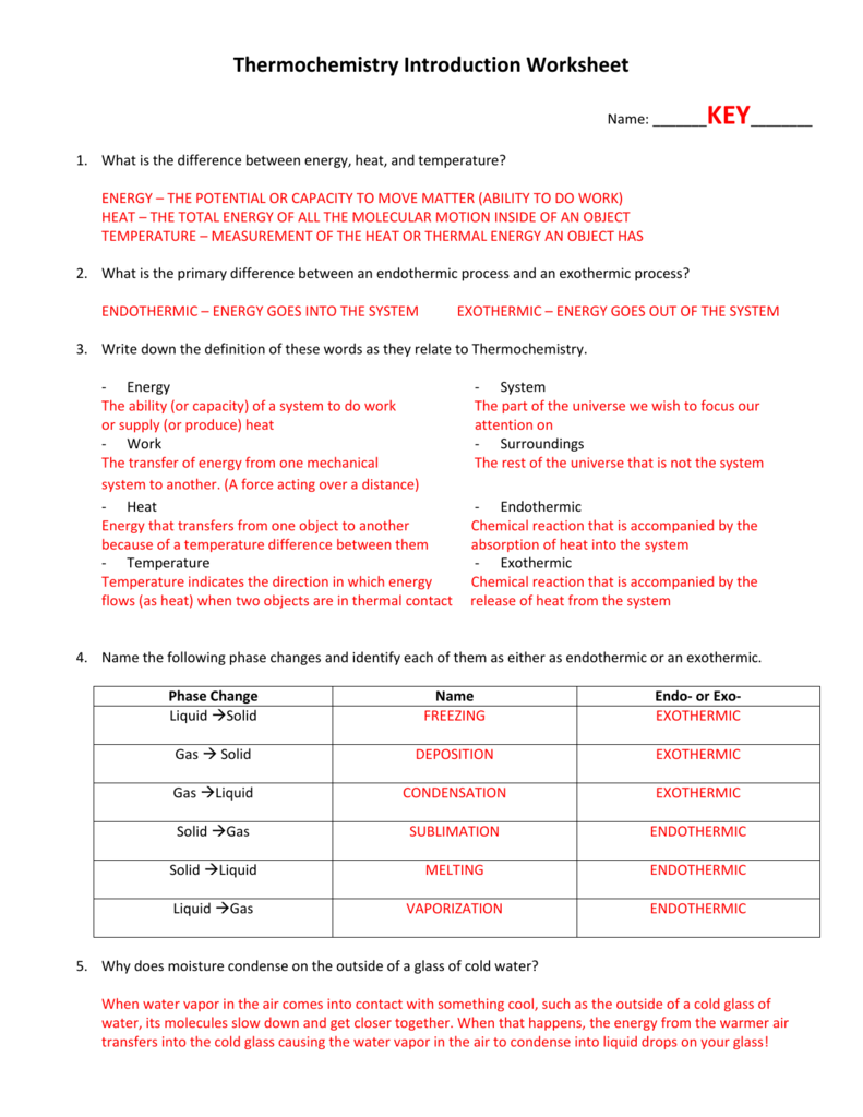 Introduction To Energy Worksheet Wordworksheet