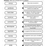 Matching Ecosystems Worksheet By Teach Simple