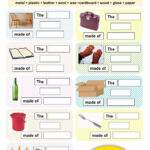 Materials Worksheet For Grade 1