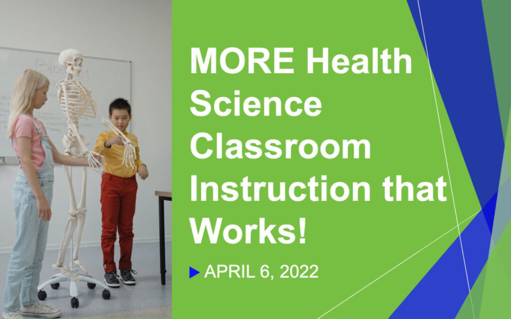 MORE Health Science Classroom Instruction That Works National 