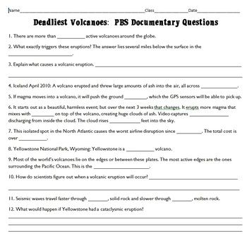 Nova Deadliest Earthquakes Worksheet Answers