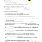 Nuclear Decay Worksheet Answers Onlineworksheet my id