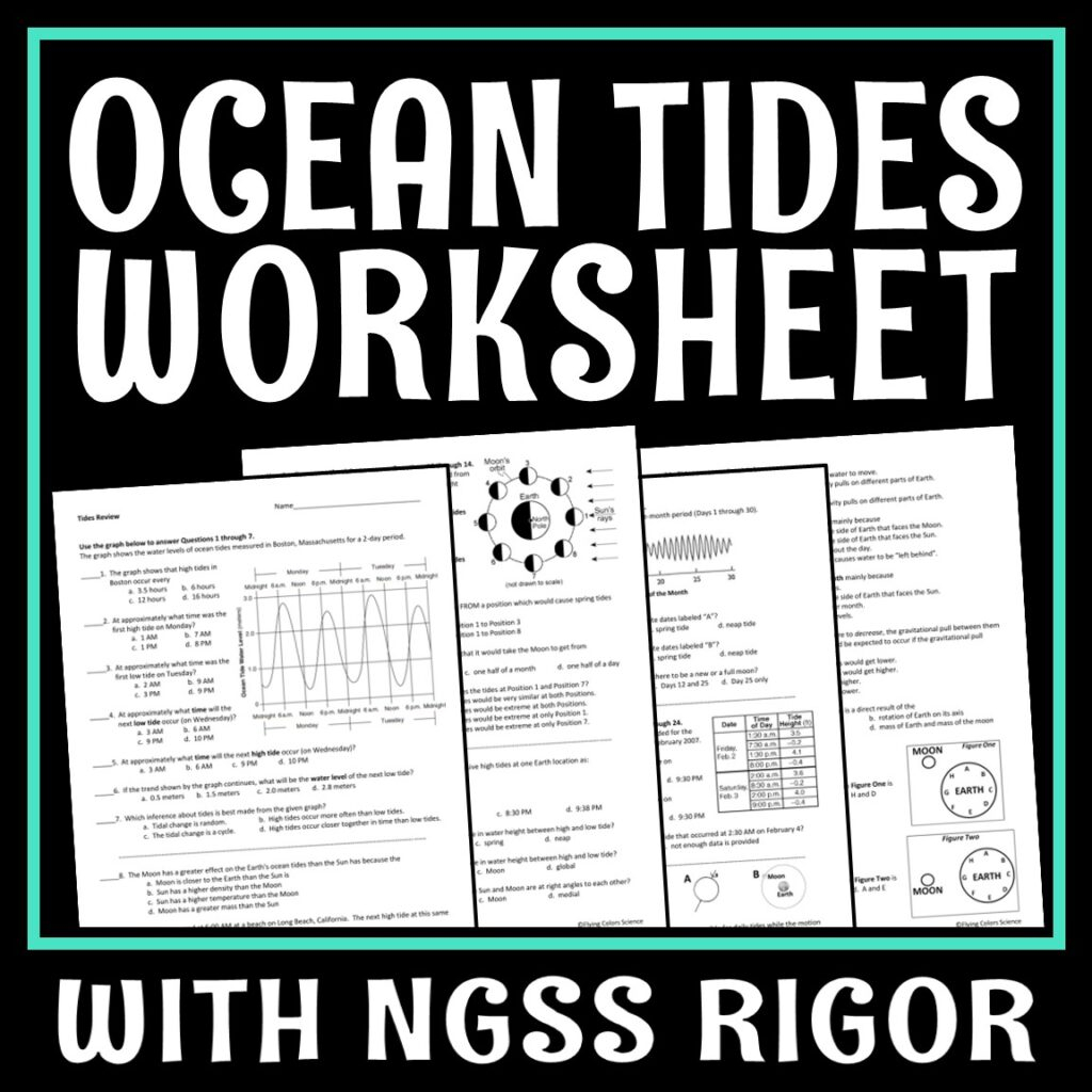 Ocean Tides Worksheet Flying Colors Science