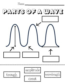 Parts Of A Wave Worksheet By Megan Schuster TPT