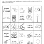 Physical And Chemical Changes Worksheet With Answers