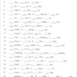 Physical Science Balancing Equations Worksheet Answers Equations