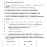 Physical Science Bonding Worksheet