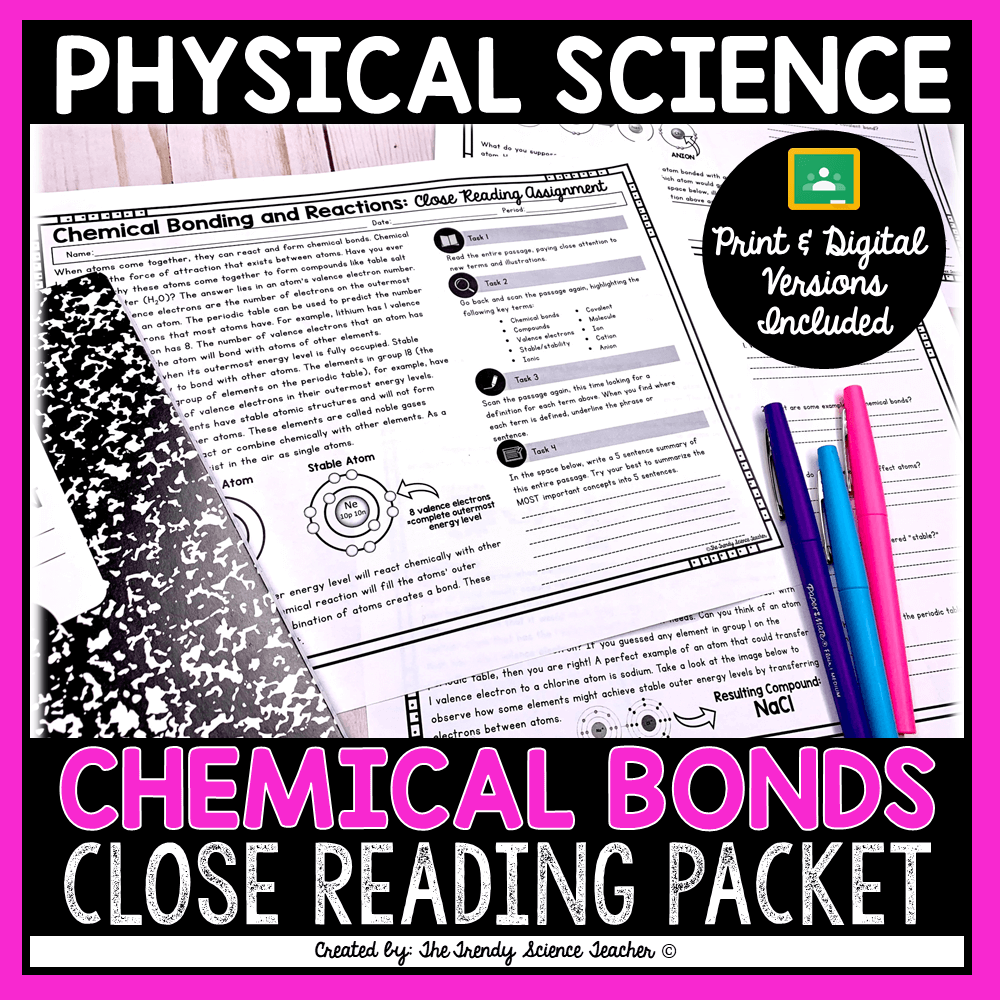 Physical Science Bonding Worksheet Answers