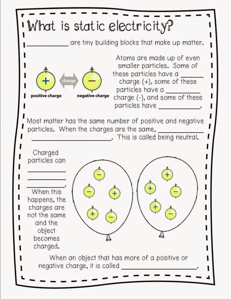 Physical Science Electricity Worksheet