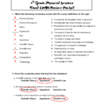 Physical Science In Action Properties Of Matter Quiz Worksheet Answer