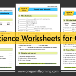 Printable Science Worksheets For Class 4 With Answers PDF