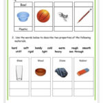 Properties Of Materials Worksheet For Grade 1